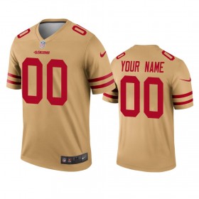 Miesten San Francisco 49ers NFL Pelipaita Custom Kulta Inverted Legend